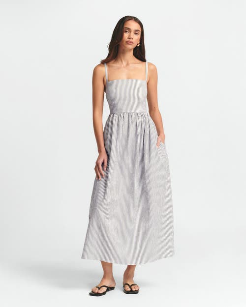 St Mrlo Lanah Midi Dress In Blue