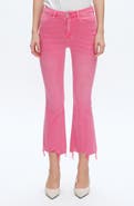 Bayeas Fray Hem Crop Flare Jeans