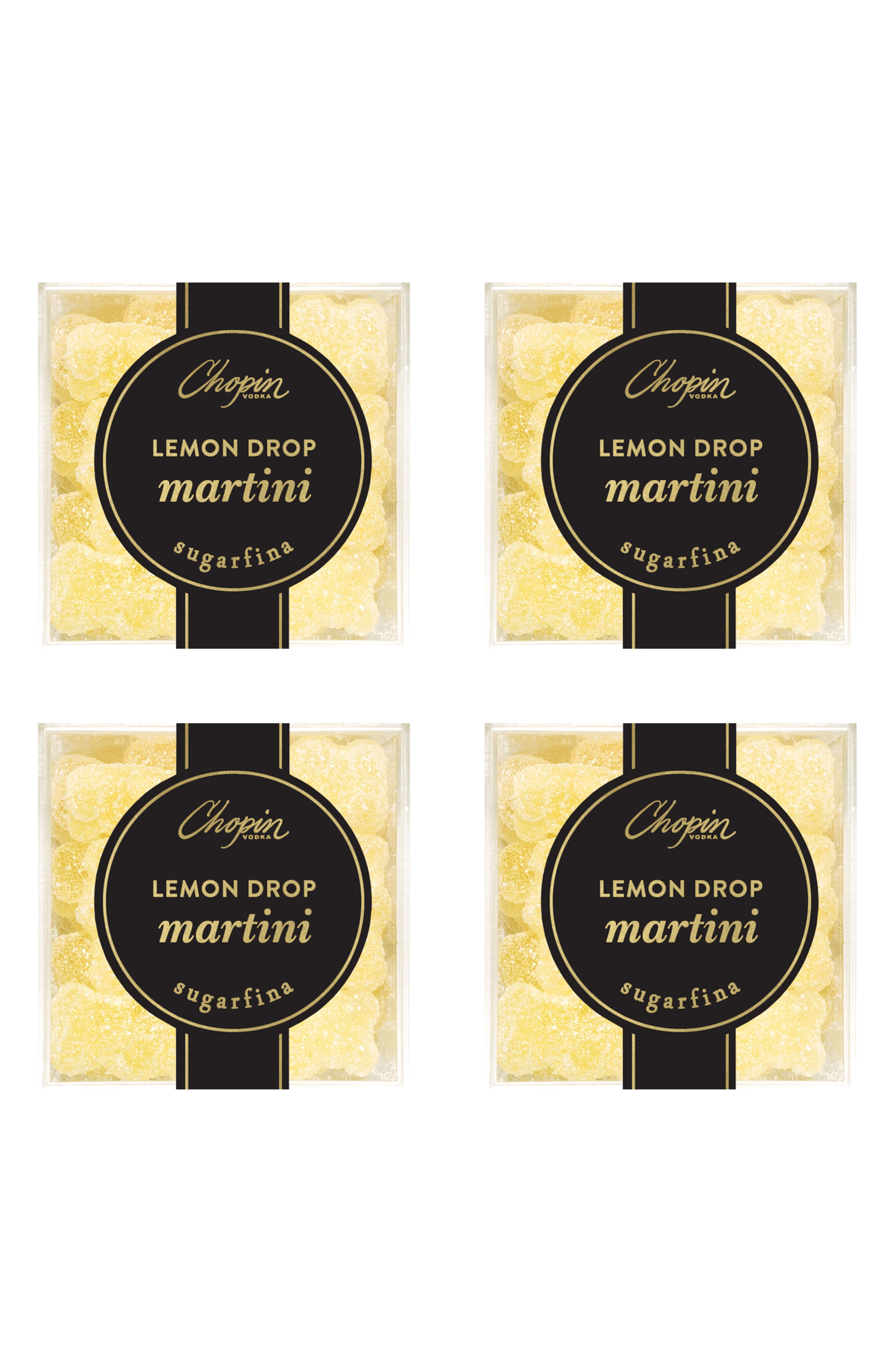sugarfina Lemon Drop Martini Bears Set of 4 Candy Cubes | Nordstrom