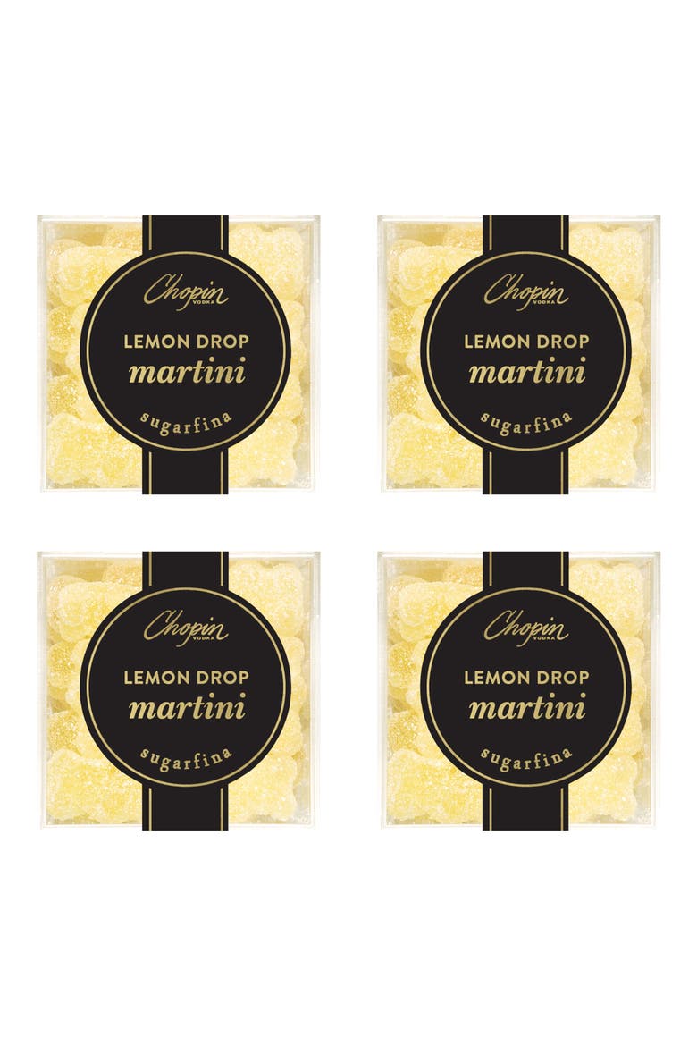 Lemon Drop Martini Bears Set of 4 Candy Cubes, Main, color, BLUE
