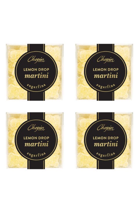 Lemon Drop Martini Bears Set of 4 Candy Cubes