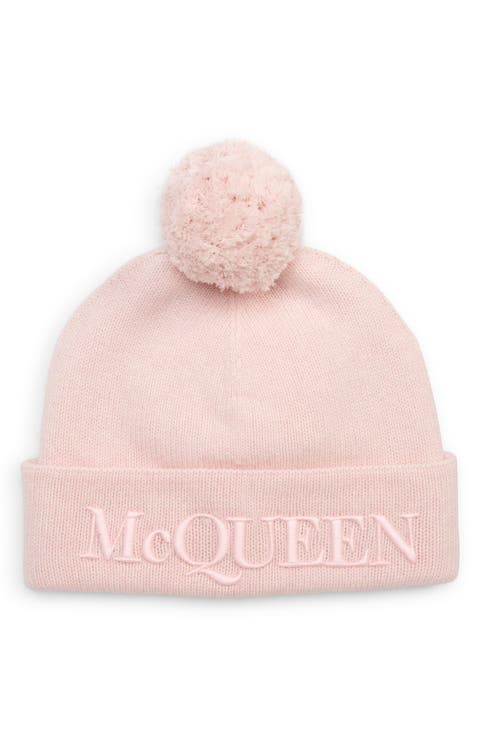 Alexander McQueen Pompom Wool & Cashmere Beanie