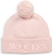 McQueen Alexander McQueen Pompom Wool & Cashmere Beanie