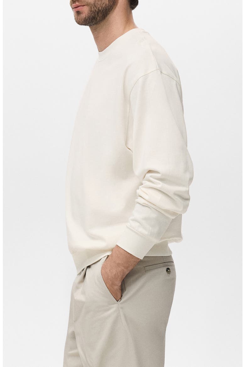 Cotton Sweatshirt, Alternate, color, OFF WHITE