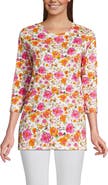 Lands' End 3/4 Sleeve Cotton Supima Tunic