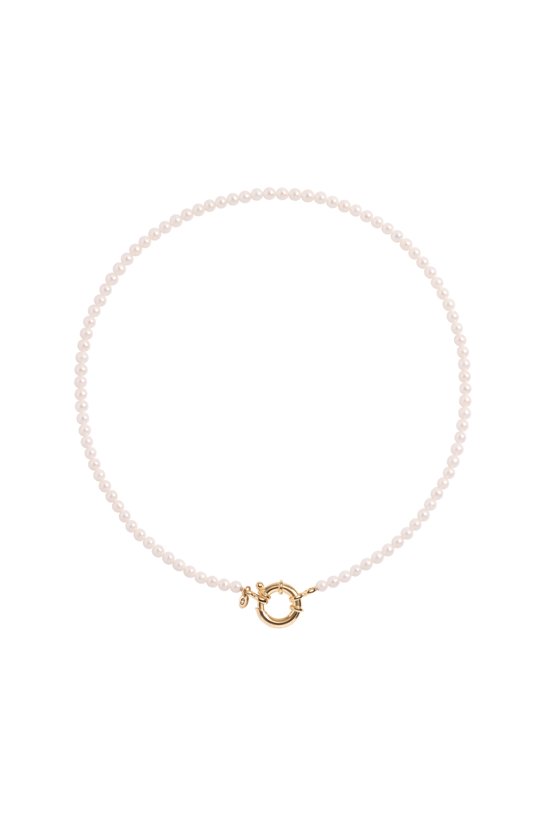 Pearl Aura Beaded Necklace, Alternate, color, Yellow Gold Vermeil