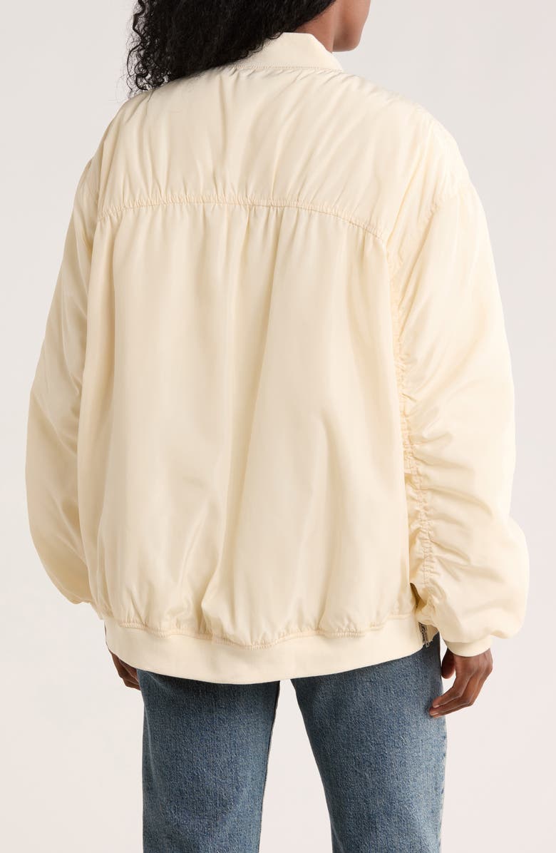 JACQUIE THE LABEL Lira Bomber Jacket, Alternate, color, Cream