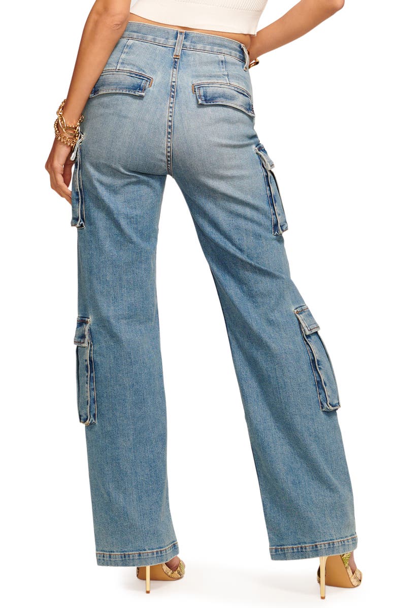 Ramy Brook Giana Cargo Jeans, Alternate, color, Light Wash