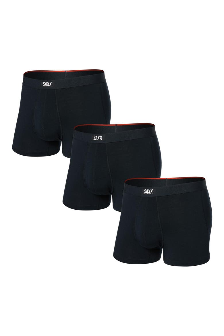 Vibe 3-Pack Trunks, Main, color, BLACK