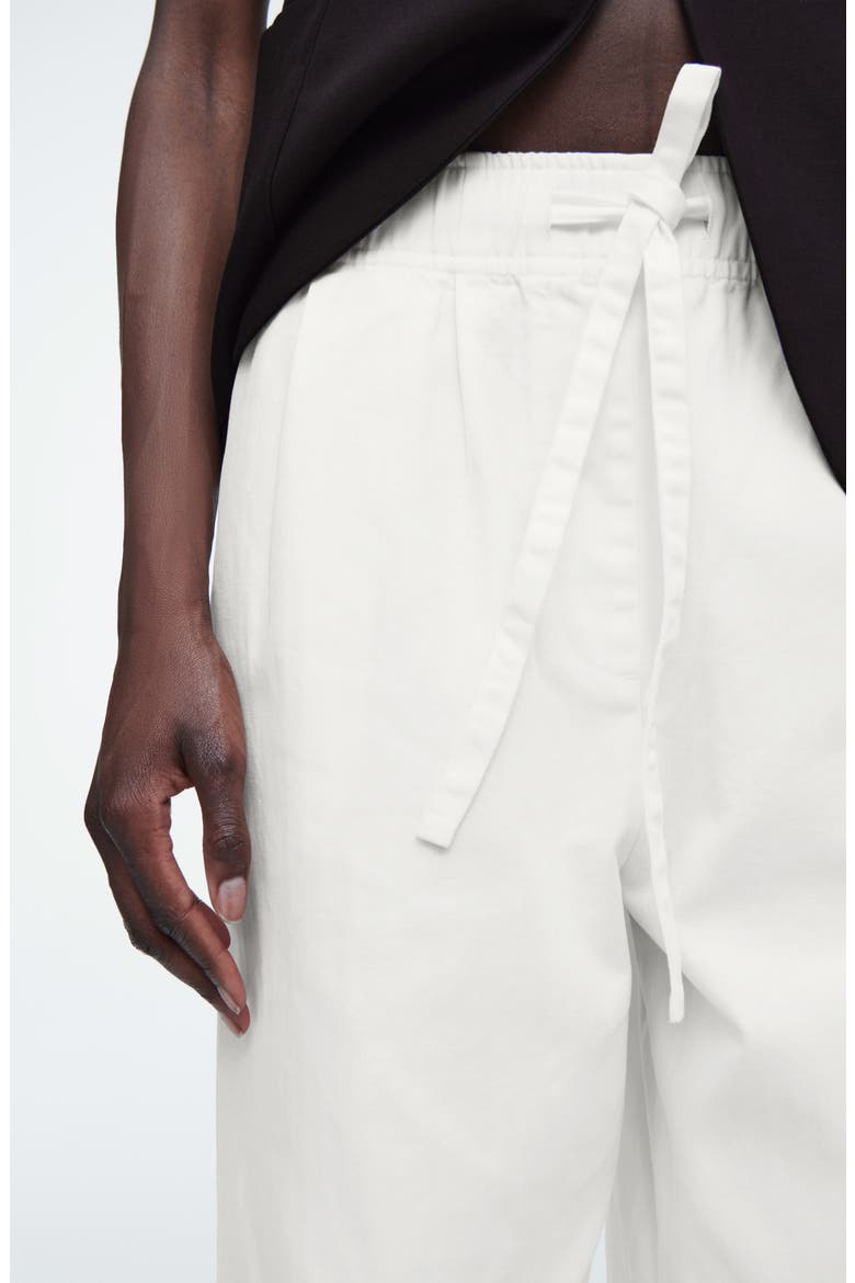Organic Cotton Herringbone Pants, Alternate, color, WHITE DUSTY LIGHT