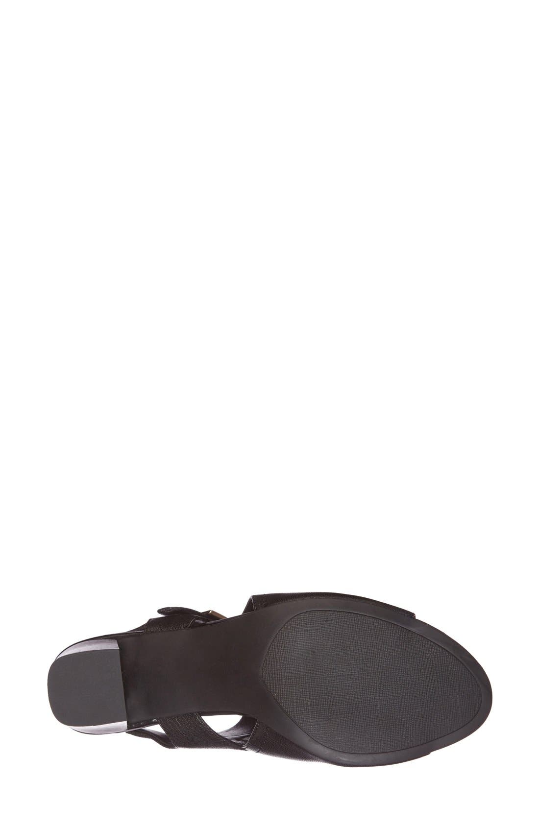 'Gabba' Slingback Sandal, Alternate, color, BLACK LEATHER