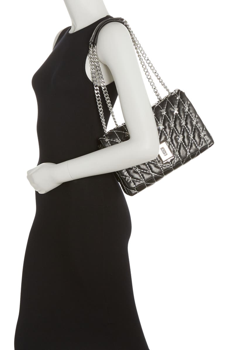 KARL LAGERFELD PARIS Lafayette Star Studded Shoulder Bag, Alternate, color,