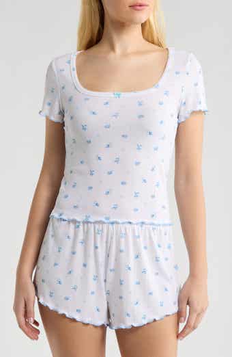 Pointelle Knit Short Pajamas