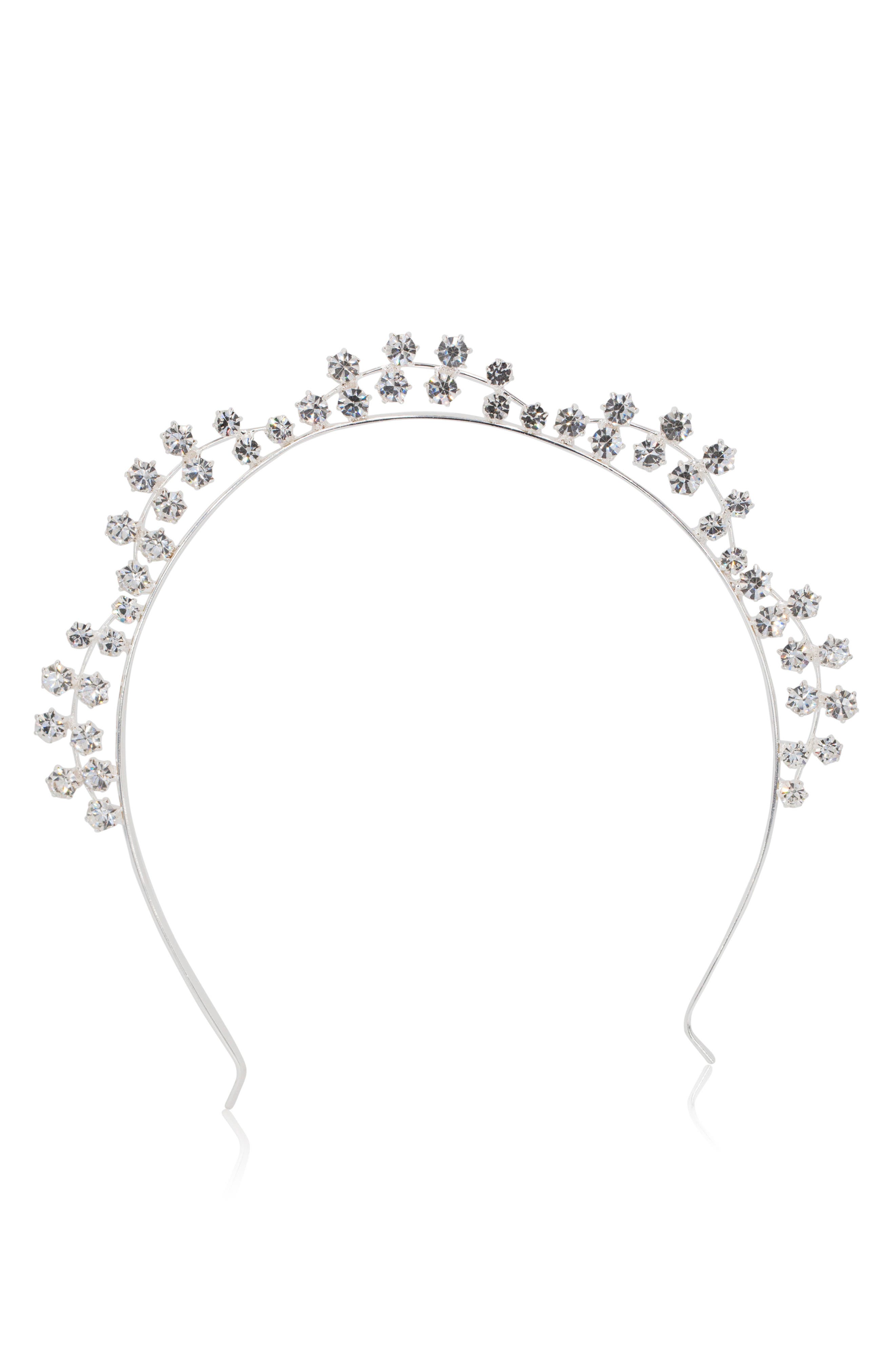 Brides & Hairpins Sydney Crystal Crown in Silver 