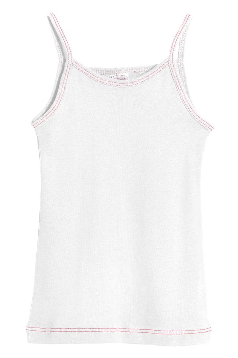 Baby Girls 100% Soft Cotton Camisole, Main, color, White