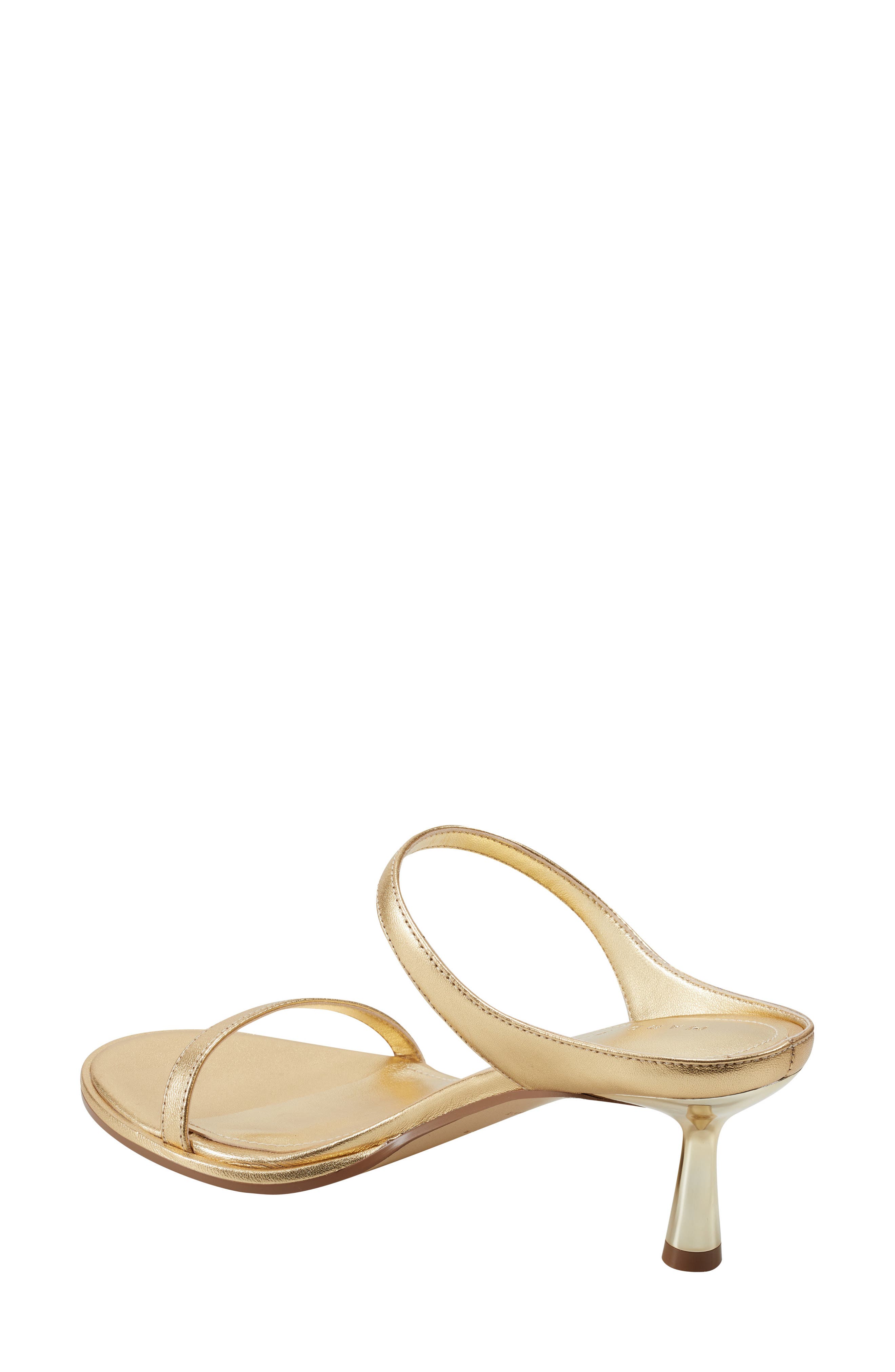Alonde Slide Sandal, Alternate, color, GOLD LEATHER