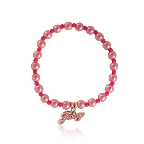 Juicy Couture Kids Kids Pink & White Bracelet Duo In Pink