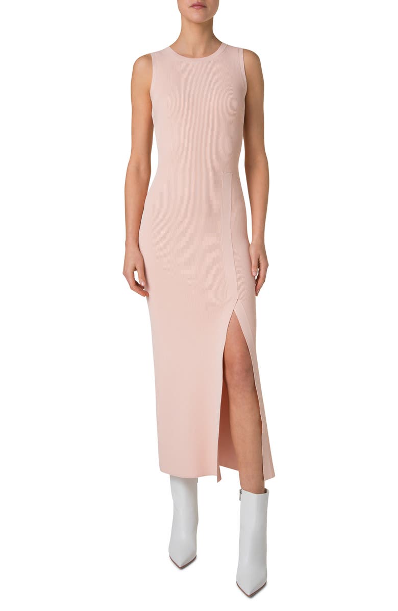 Akris Sleeveless Knit Tube Dress, Main, color, Peach