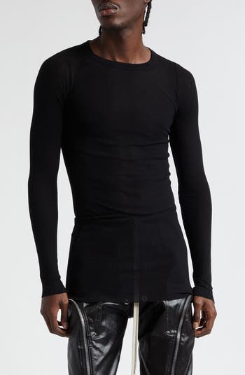 国内送/送関込【Rick Owens】FOREVER RIB LS T RICK OWENS - TOPS - Rick Owens