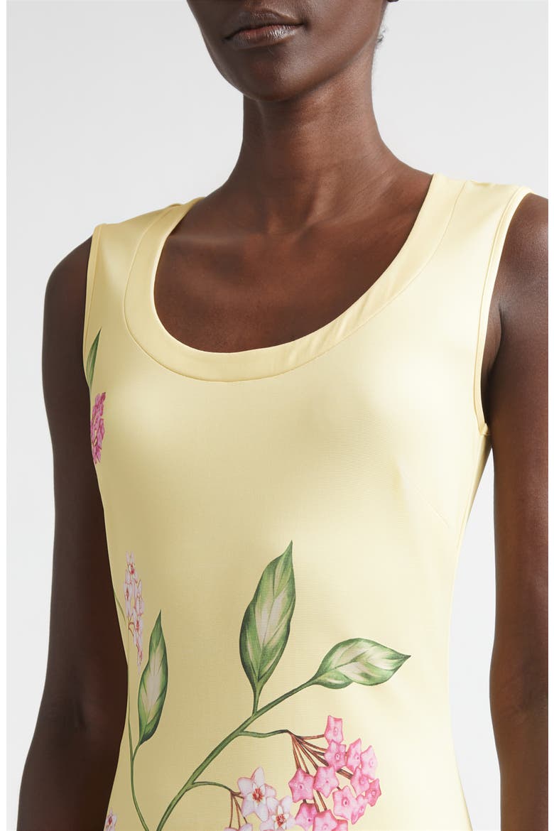 Porcelain Flower Jersey Maxi Dress, Alternate, color, PINK/ BUTTER