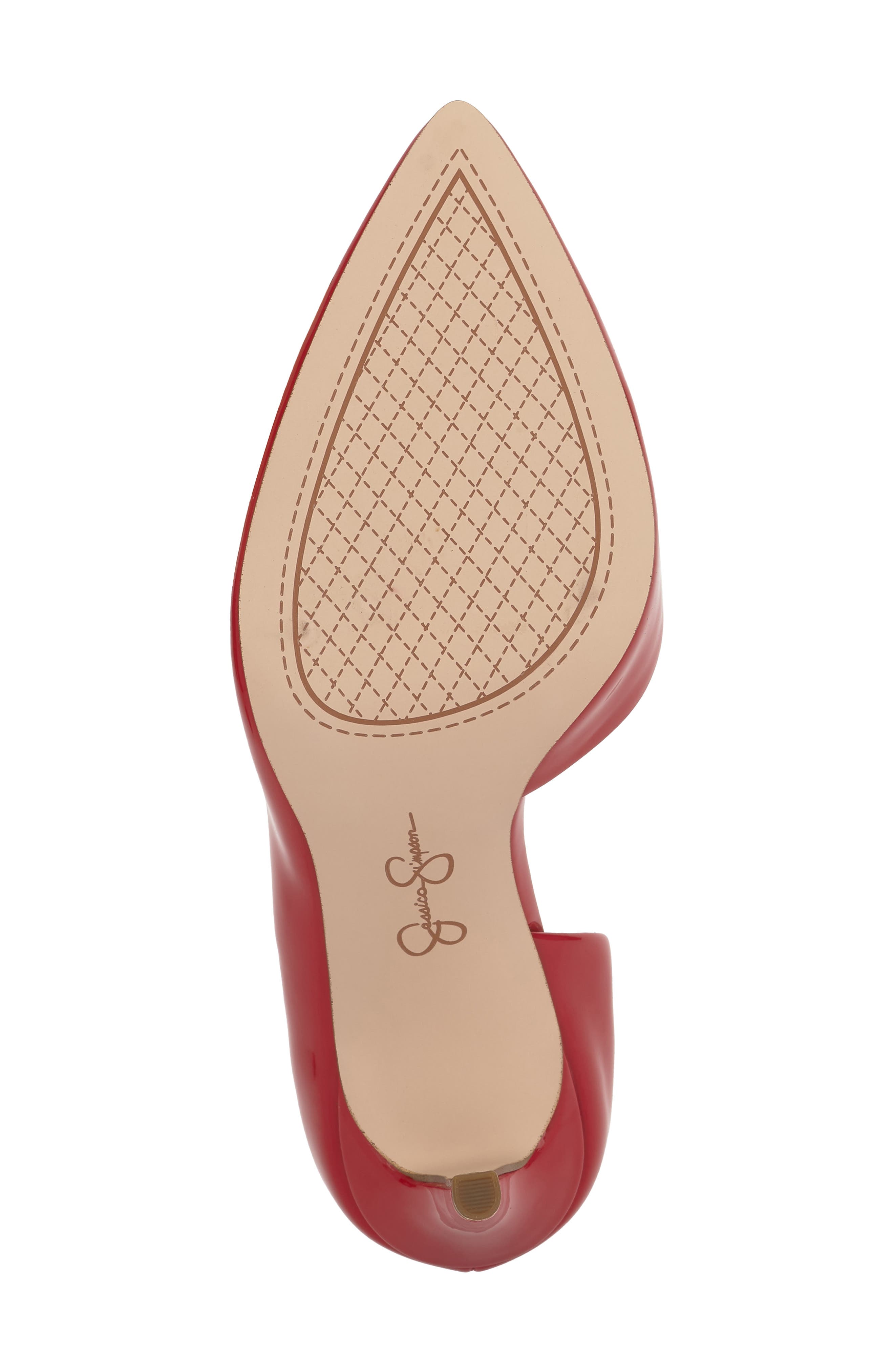 Jessica Simpson Prizma Half-d'Orsay Pump, Alternate, color, Red Muse