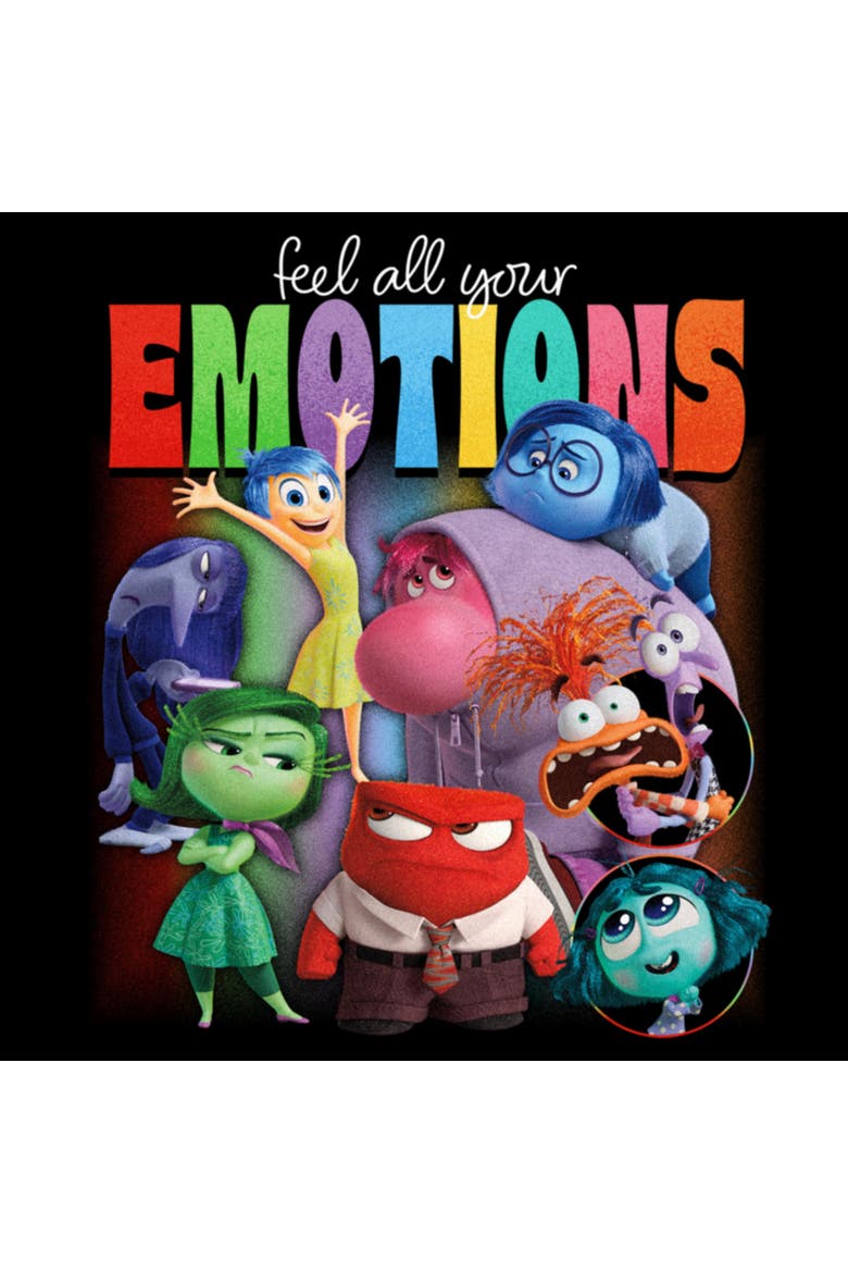 Women's Inside Out 2 Feel All Your Emotions  Graphic T-Shirt, Alternate, color, Black