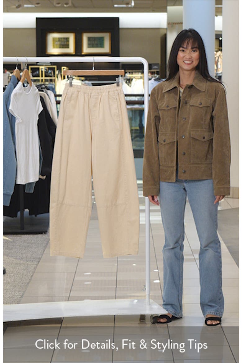Sasha Pull-On High Waist Barrel Pants video