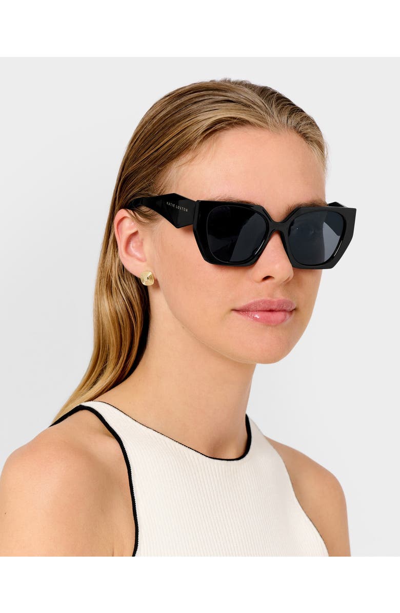 Katie Loxton Corsica Sunglasses in Black, Alternate, color, Black