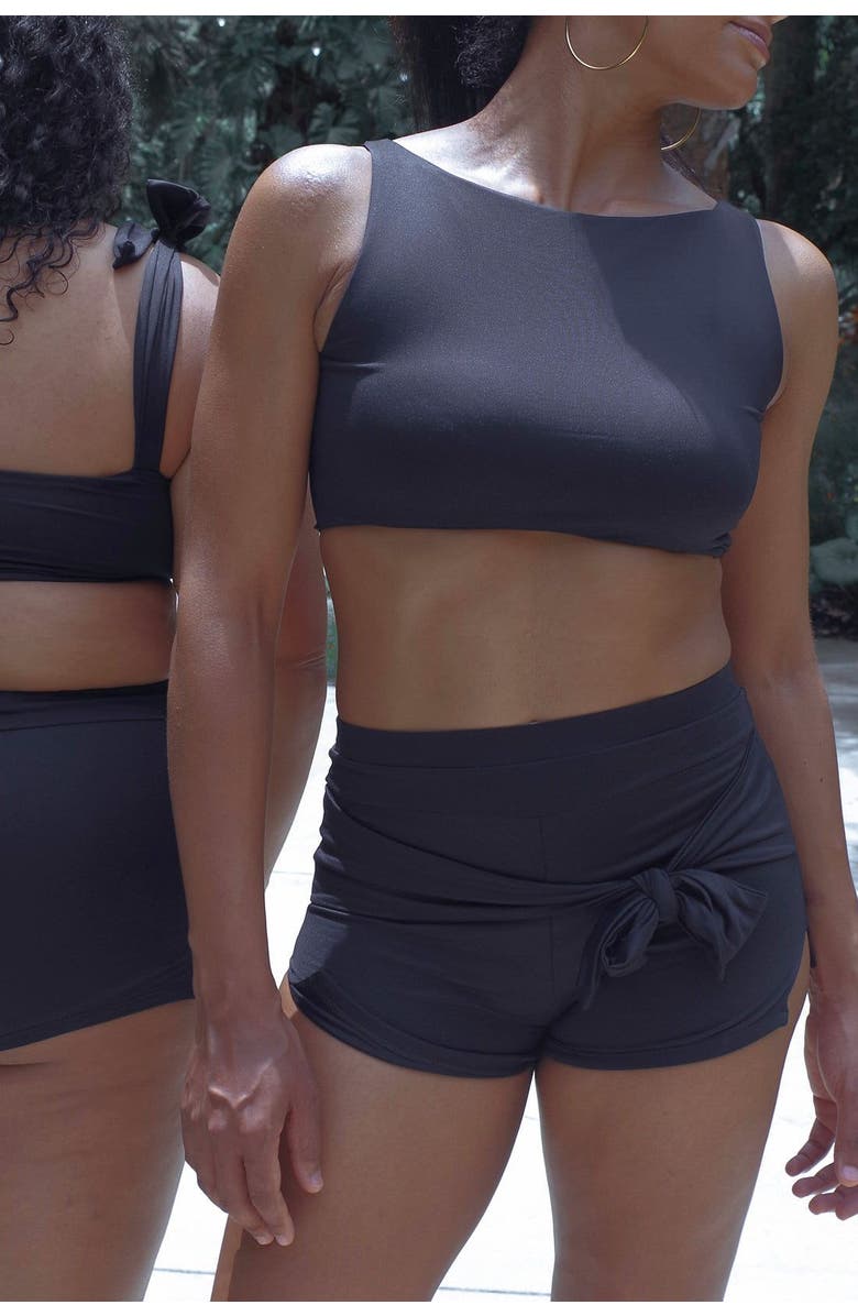 Mary Mercedes Moe Cropped Bikini Tank, Alternate, color, Black