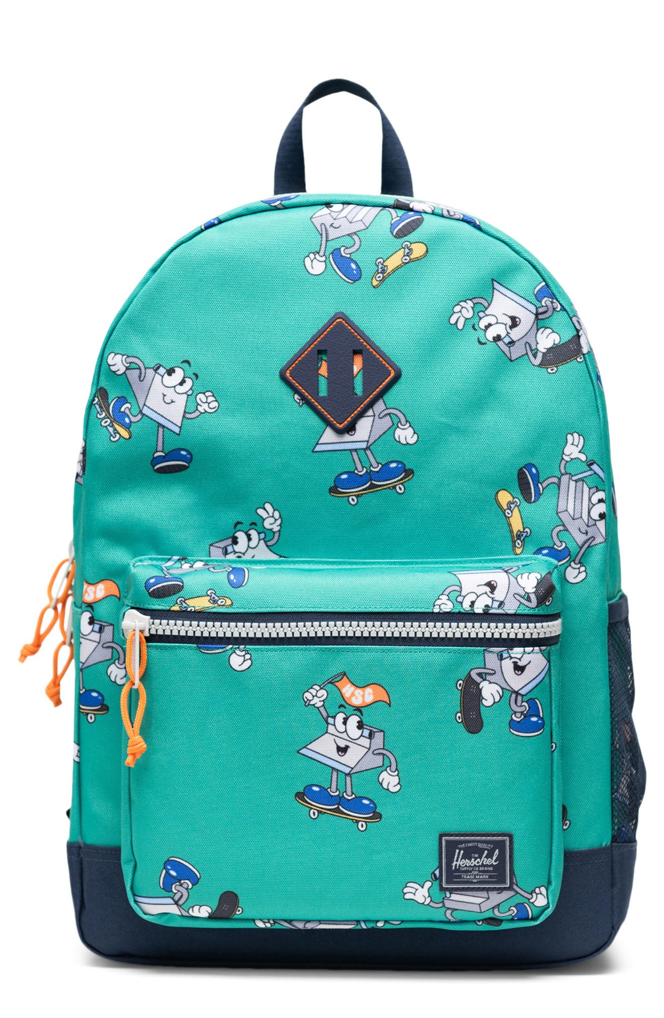 Kids' Heritage Youth Backpack, Main, color, SKATEBOARDS