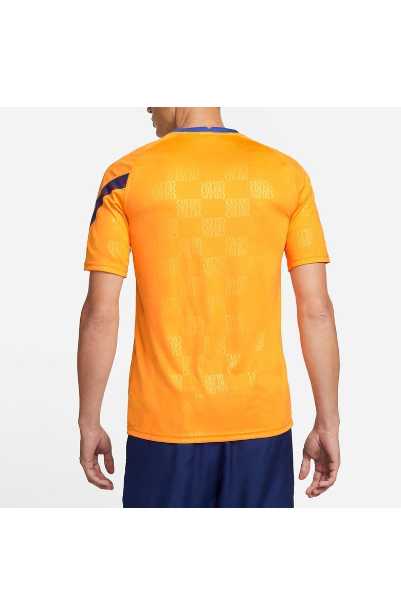 Nike Men's Nike Orange Barcelona 2021/2022 Pre-Match Performance Top, Alternate, color, 
