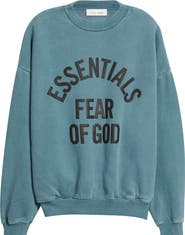 Fear of God Essentials Campus '90s Fleece Logo Graphic Sweatshirt