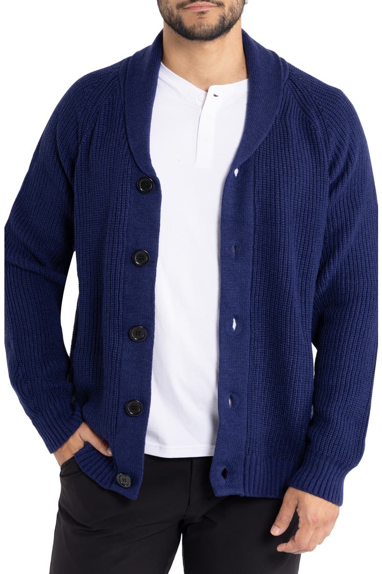 Shawl Collar Cardigan, Main, color, BLUE