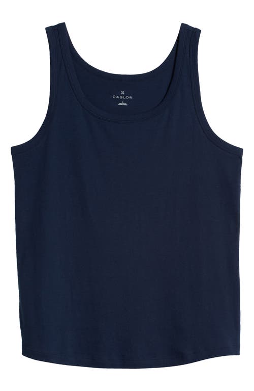 Caslon ® Melody Rib Tank Top In Blue