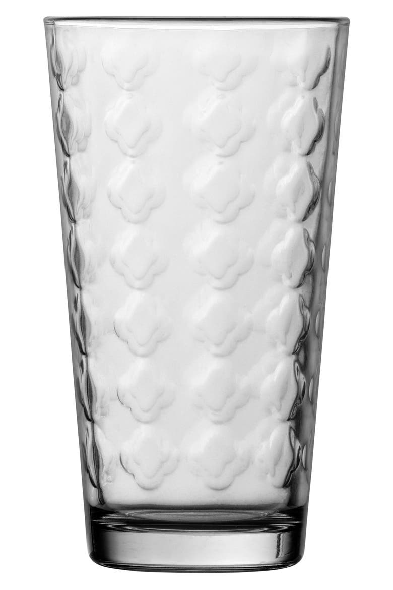 Ornamento Gothico Set of 12 Mixing Glasses, Alternate, color, CLEAR