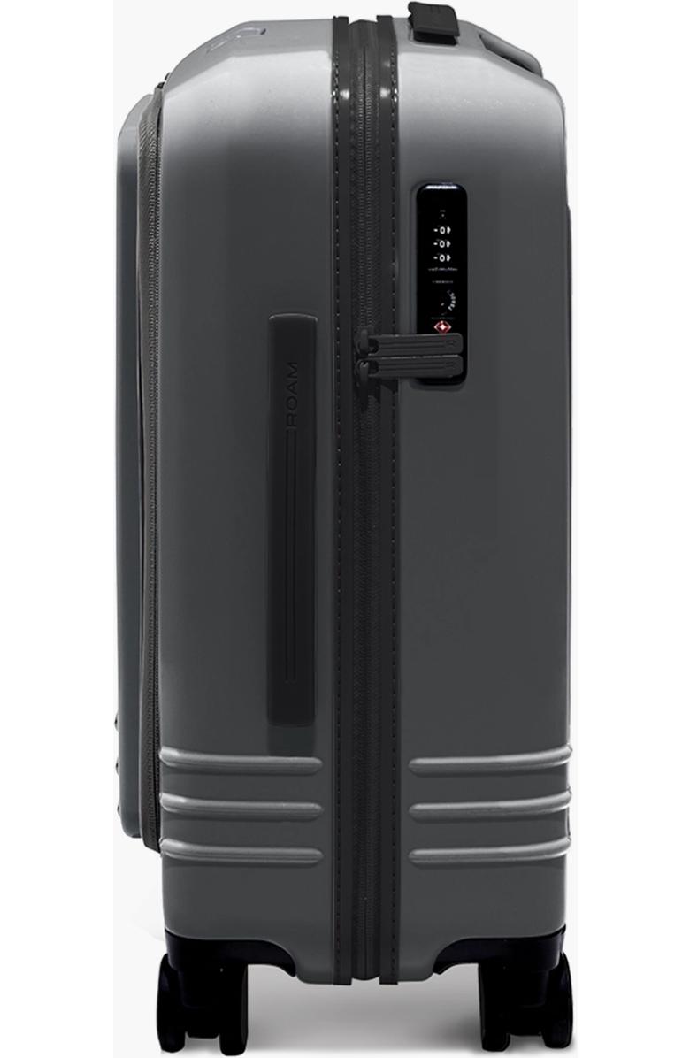 ROAM Luggage Front Pocket Carry-On, Alternate, color, Matte Steel / Black