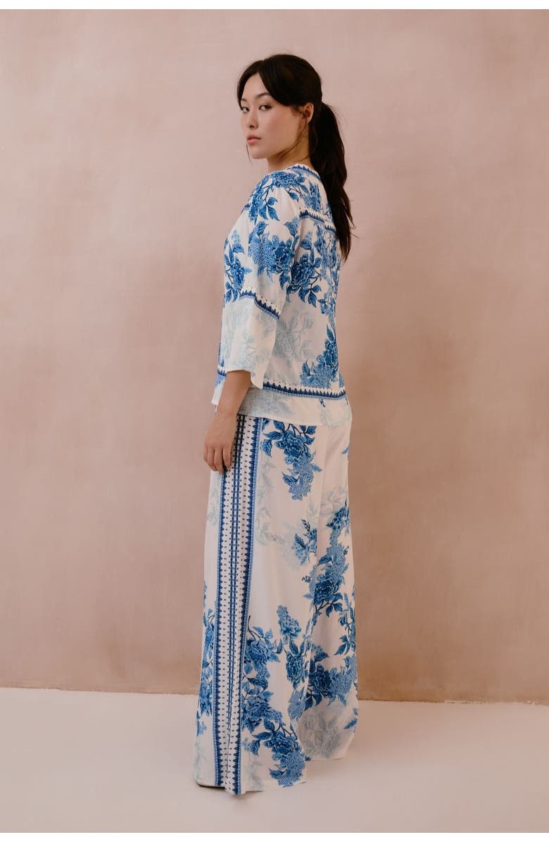 RAISHMA Myra Shirt, Alternate, color, Blue Floral