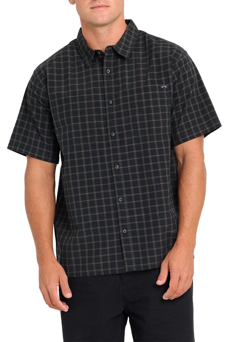 Vista Striped Short Sleeve Shirt, Main, color, PHANTOM