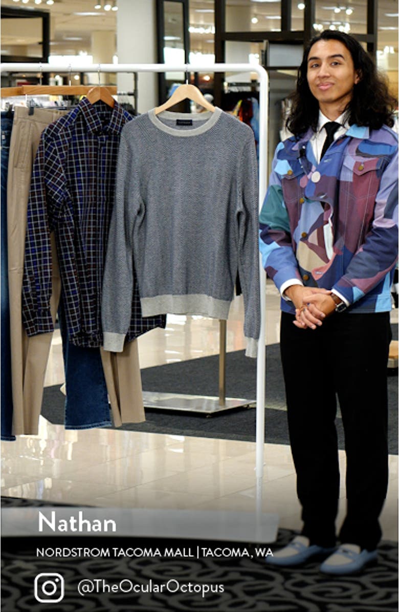 Herringbone Crewneck Sweater, sales video thumbnail