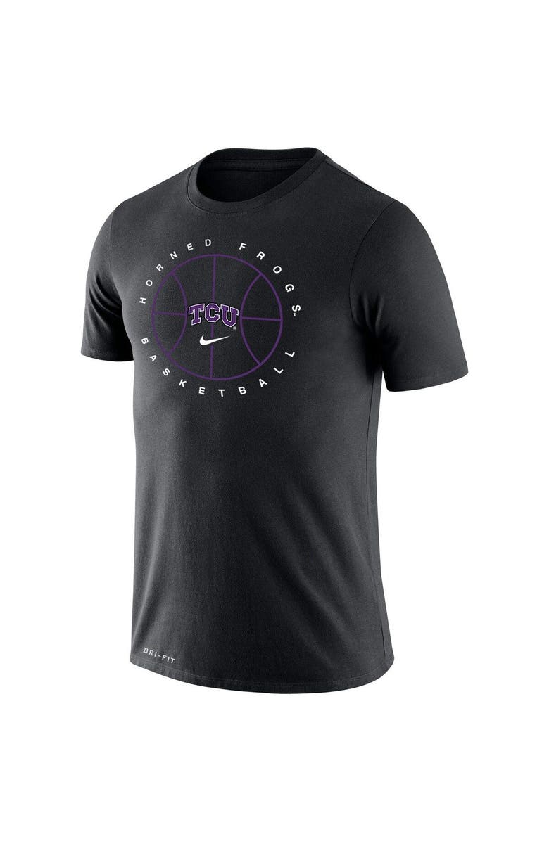 Nike Men's Nike Black TCU Horned Frogs Basketball Icon Legend Performance T-Shirt, Alternate, color,