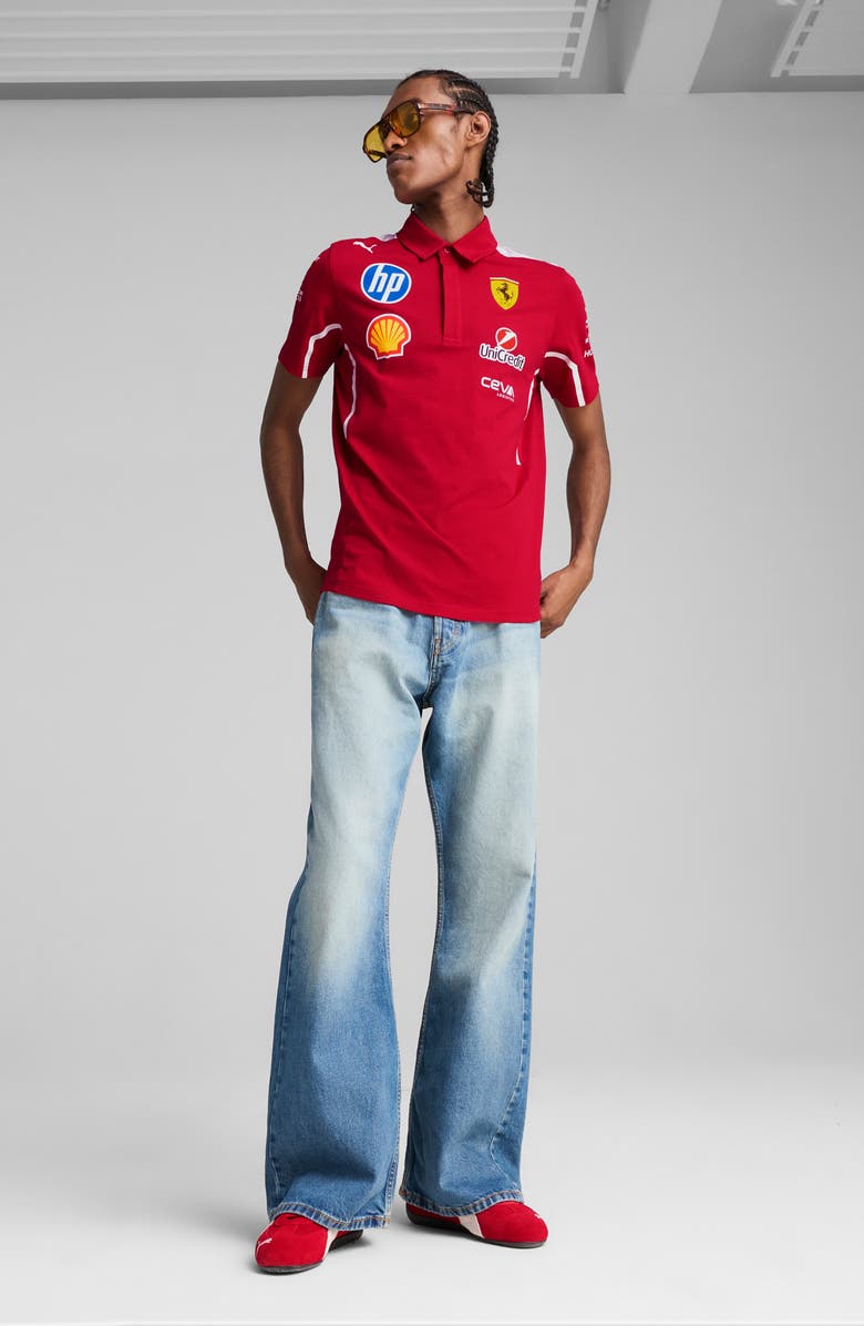 PUMA Scuderia Ferrari Team Polo, Alternate, color, Dark Cherry