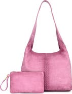 OLD TREND Hydrangea Medium Vintage Ombre Hobo Bag