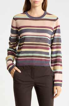 Floral Jacquard Crewneck Sweater