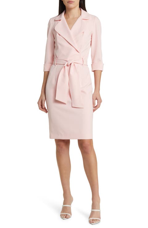 Lucinda Faux Wrap Coat Dress