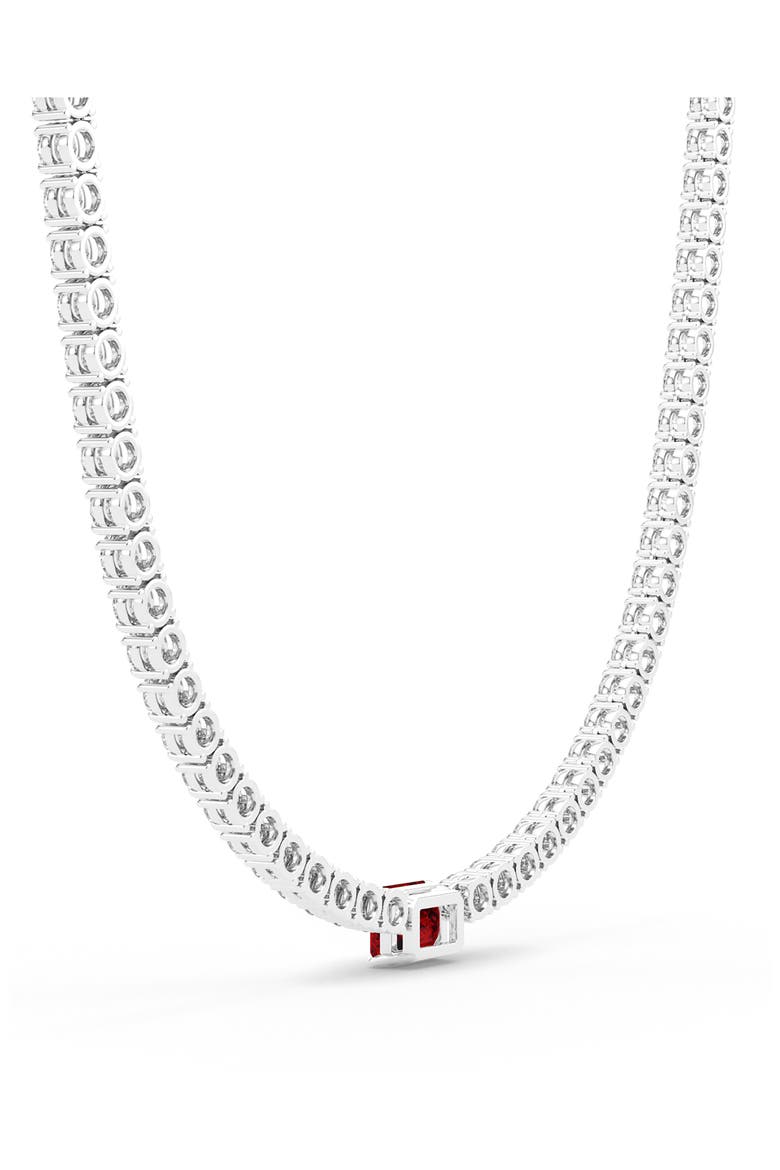 Birthstone Necklace, Alternate, color, 18K WHITE GOLD