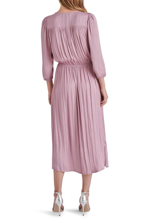 Steve Madden Arlene Midi Dress In Mauve Shadows