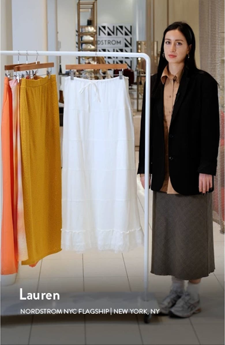 Emily Tiered Maxi Skirt, sales video thumbnail