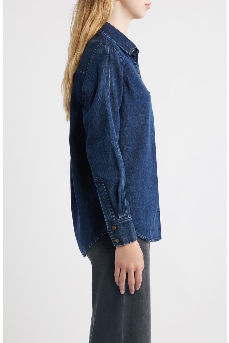 Atticus Cotton and Lyocell Shirt, Alternate, color, BLUE RIDGE