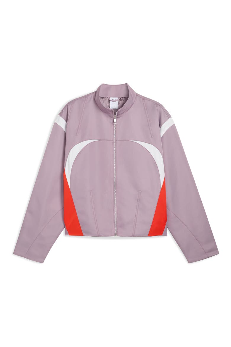 Nine to Five Zip Jacket, Alternate, color, PLUM JAM