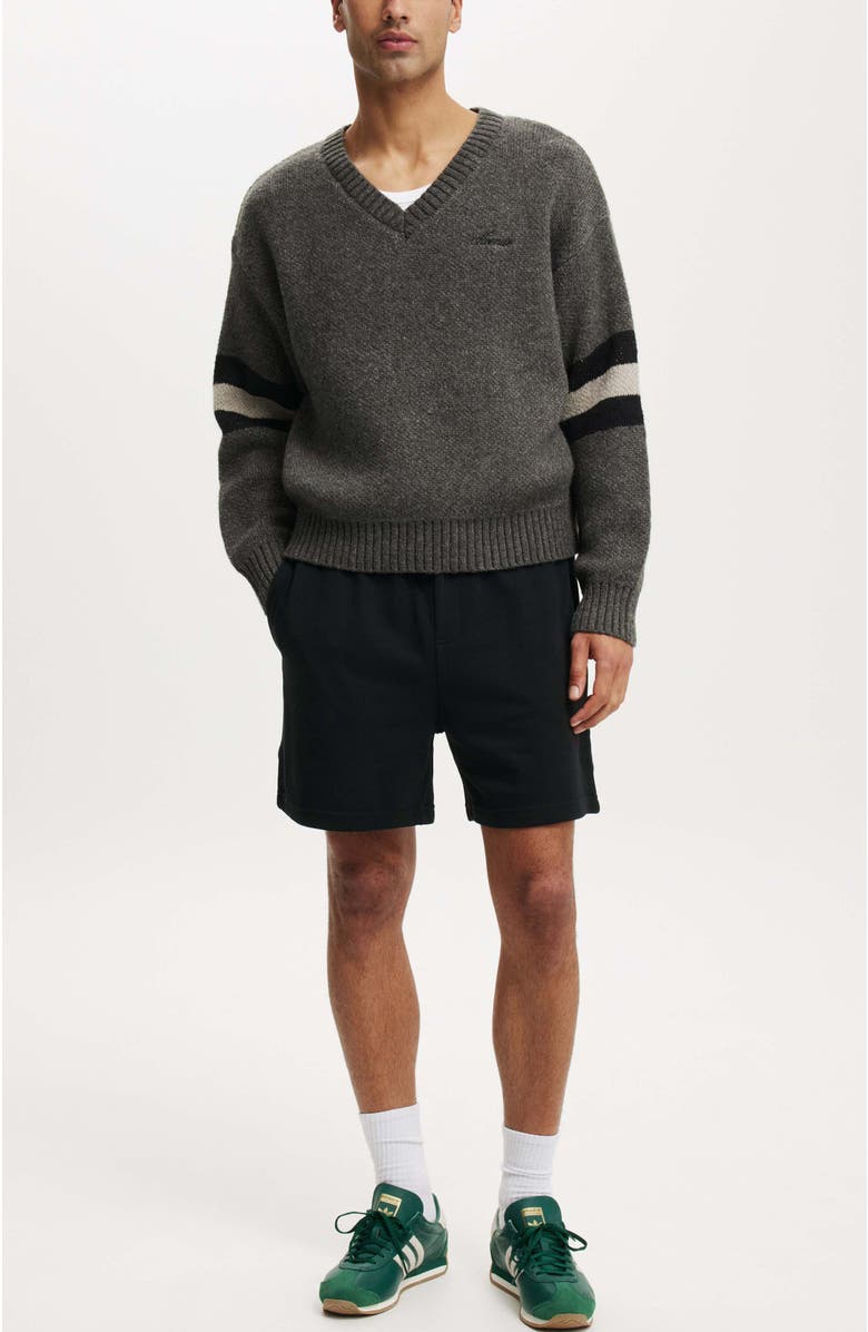 Cotton On Men's Everyday Fleece Short, Alternate, color, Black